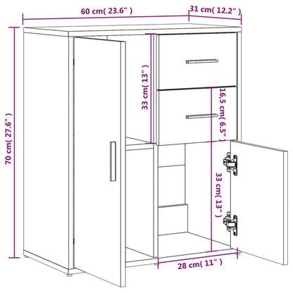 Skjenk Sonoma Eik 60x31x70 cm