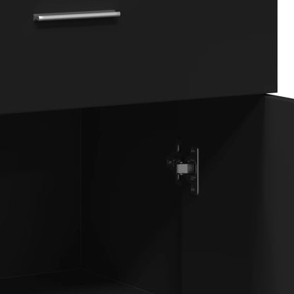 Kommode Svart 60x30x84 cm