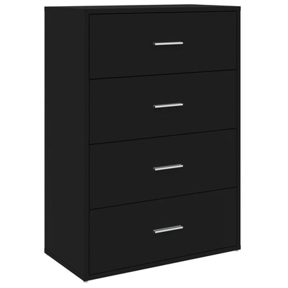 Kommode Svart 60x31x84 cm