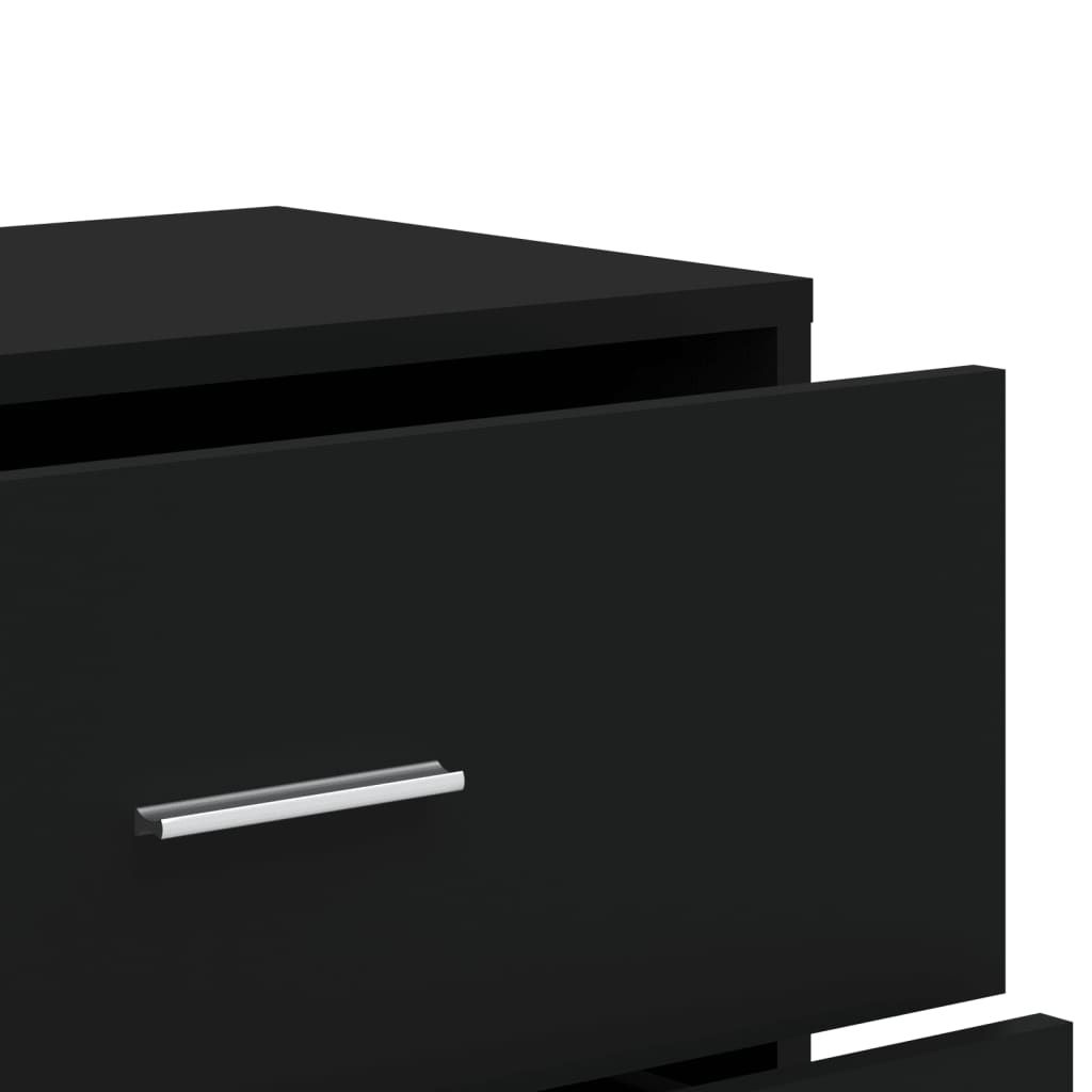 Kommode Svart 60x31x84 cm