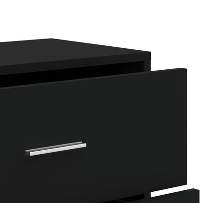 Kommode Svart 60x31x84 cm
