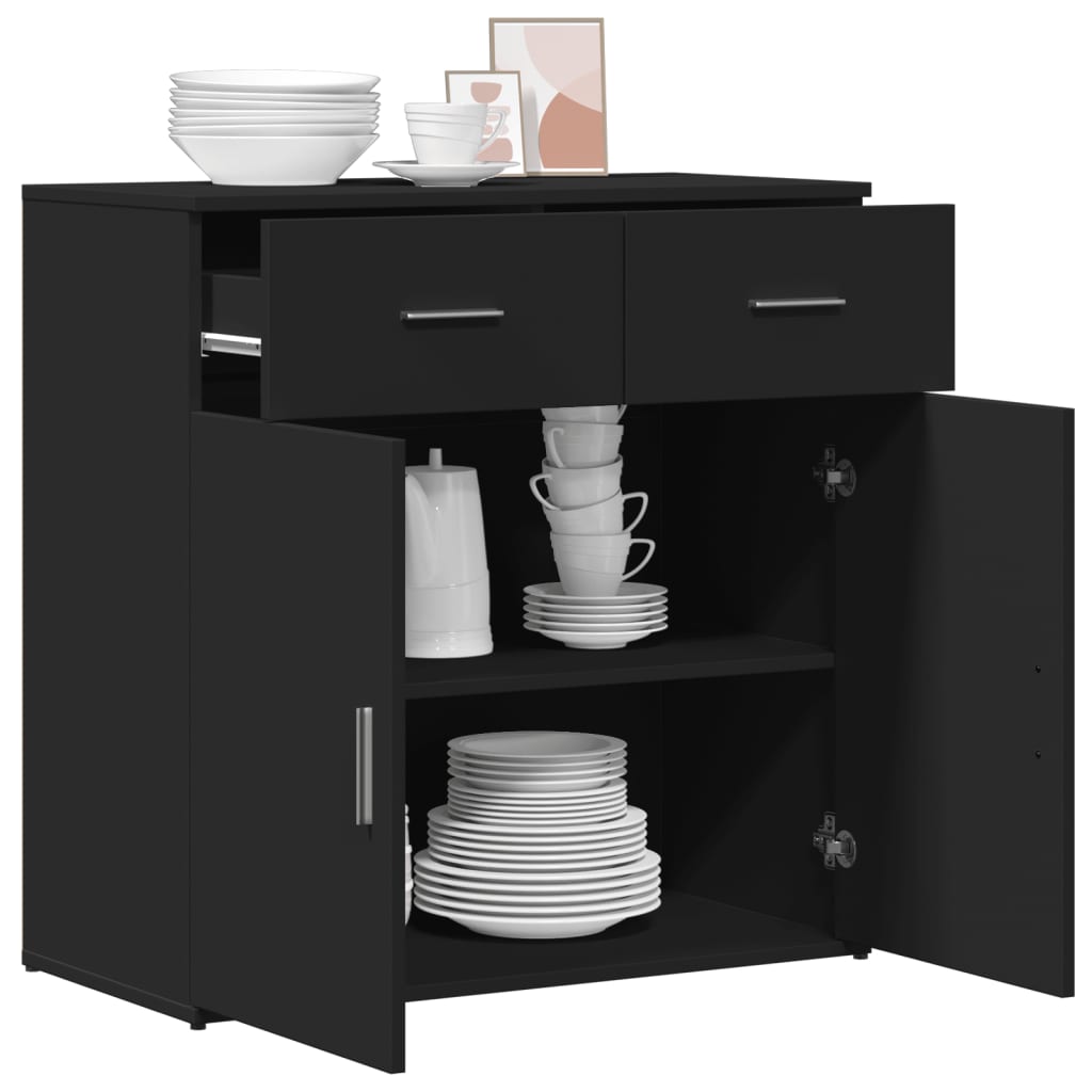 Skjenk Svart 79x38x80 cm