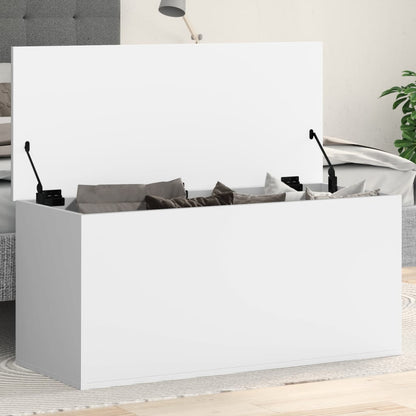 Oppbevaringskiste Hvit 100x42x46 cm