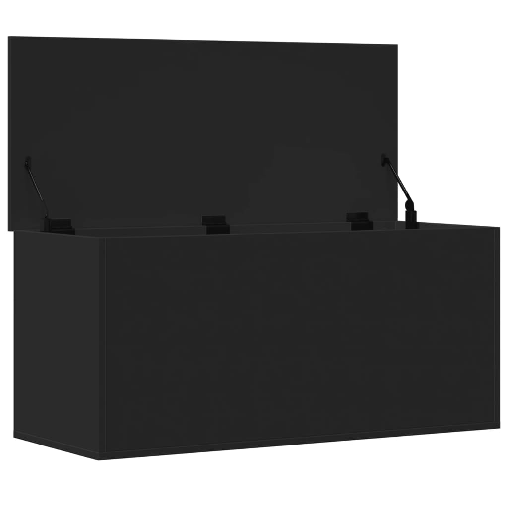 Oppbevaringskiste Svart 100x42x46 cm