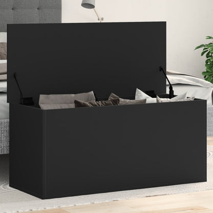 Oppbevaringskiste Svart 100x42x46 cm