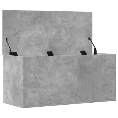 Oppbevaringskiste Betonggrå 100x42x46 cm