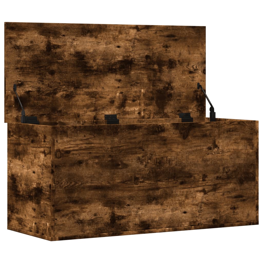 Oppbevaringskiste Røkt Eik 100x42x46 cm
