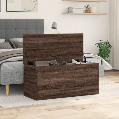 Oppbevaringsbenk Brun Eik 100x42x46 cm