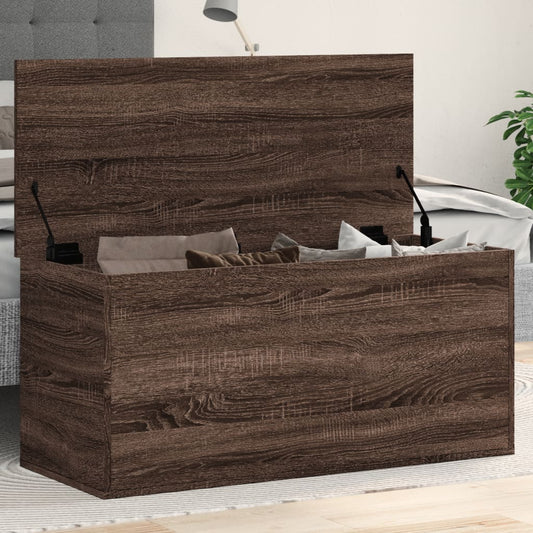 Oppbevaringsbenk Brun Eik 100x42x46 cm