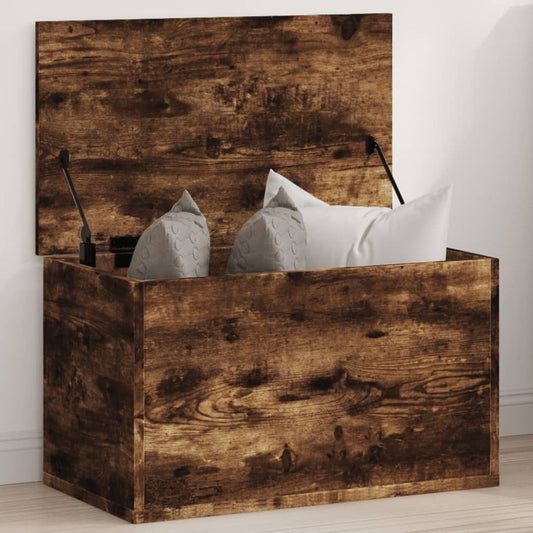 Oppbevaringskiste Røkt Eik 60x35x35 cm