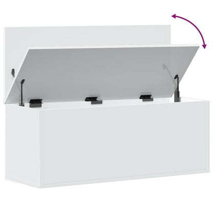 Oppbevaringskiste Hvit 90x35x35 cm