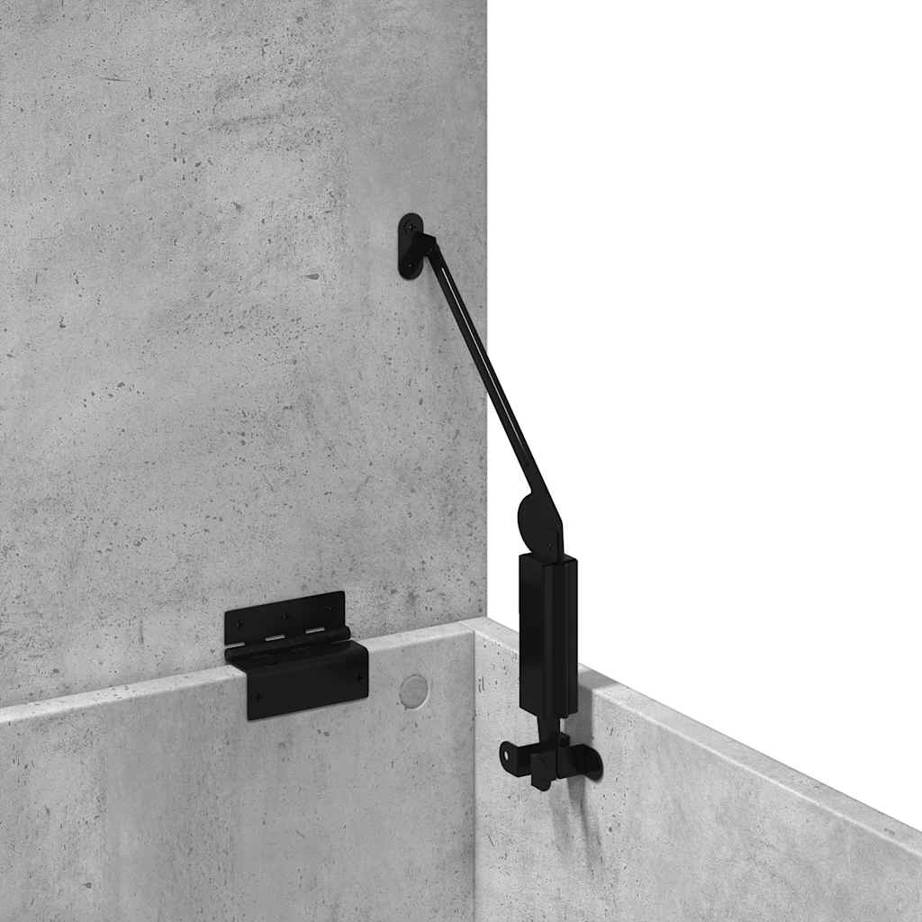 Oppbevaringskiste Betonggrå 90x35x35 cm