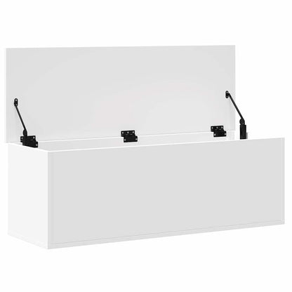Oppbevaringskiste Hvit 102x35x35 cm