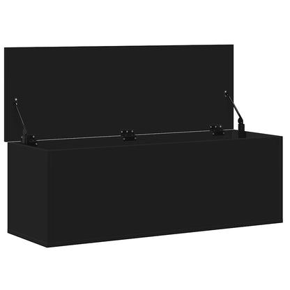 Oppbevaringskiste Svart 102x35x35 cm