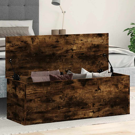 Oppbevaringskiste Røkt Eik 102x35x35 cm