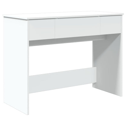 Sminkebord Hvit speil 100x45x76 cm