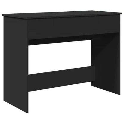Sminkebord Svart speil 100x45x76 cm