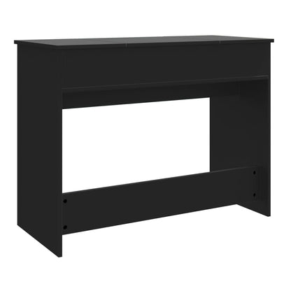 Sminkebord Svart speil 100x45x76 cm