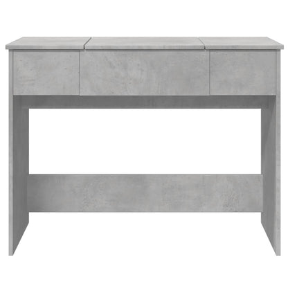 Sminkebord Betonggrå speil 100x45x76 cm