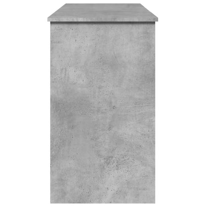 Sminkebord Betonggrå speil 100x45x76 cm