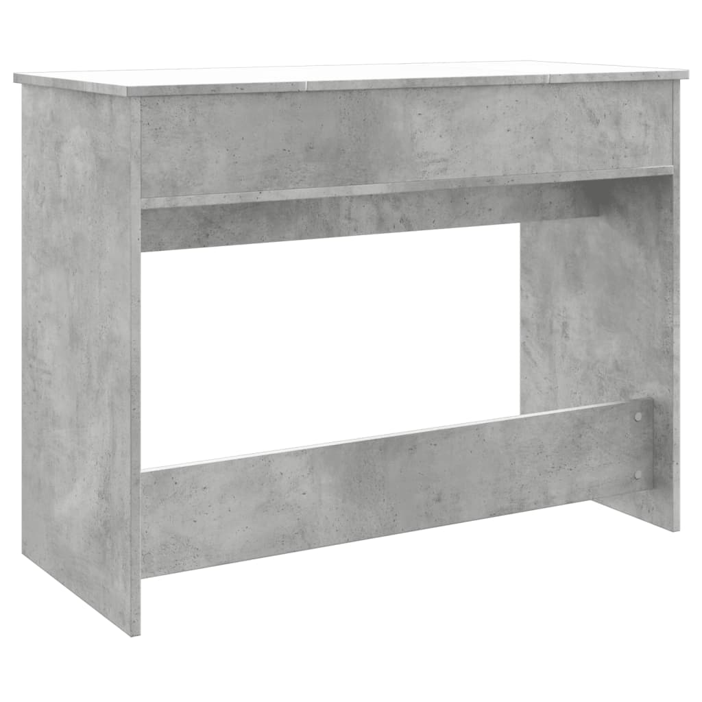 Sminkebord Betonggrå speil 100x45x76 cm