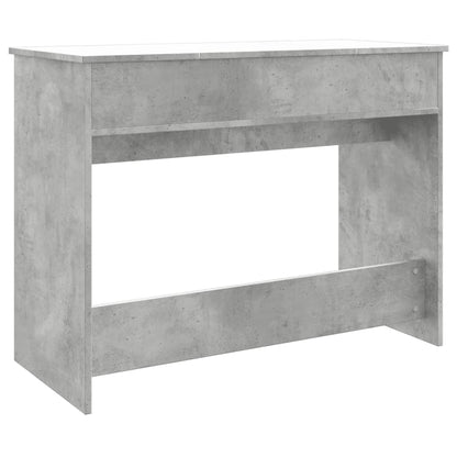 Sminkebord Betonggrå speil 100x45x76 cm