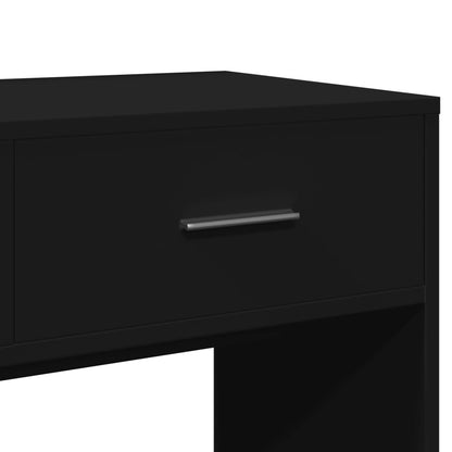 Sminkebord Svart speil 80x39x80 cm