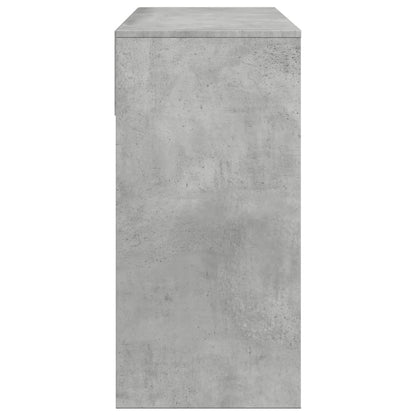 Sminkebord Betonggrå speil 80x39x80 cm