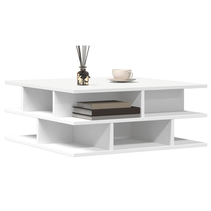 Salongbord Sofabord Hvit 70x70x29 cm