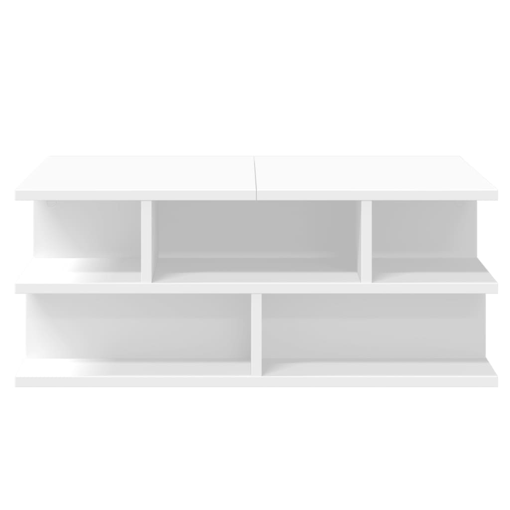 Salongbord Sofabord Hvit 70x70x29 cm