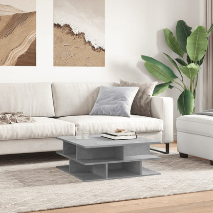 Salongbord Sofabord Betonggrå 70x70x29 cm
