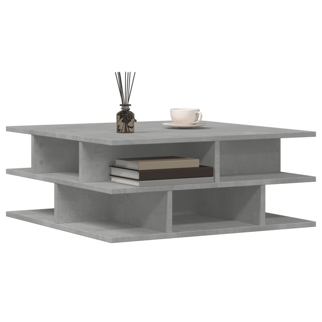 Salongbord Sofabord Betonggrå 70x70x29 cm