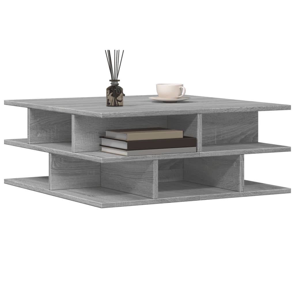 Salongbord Sofabord Sonoma Grå 70x70x29 cm