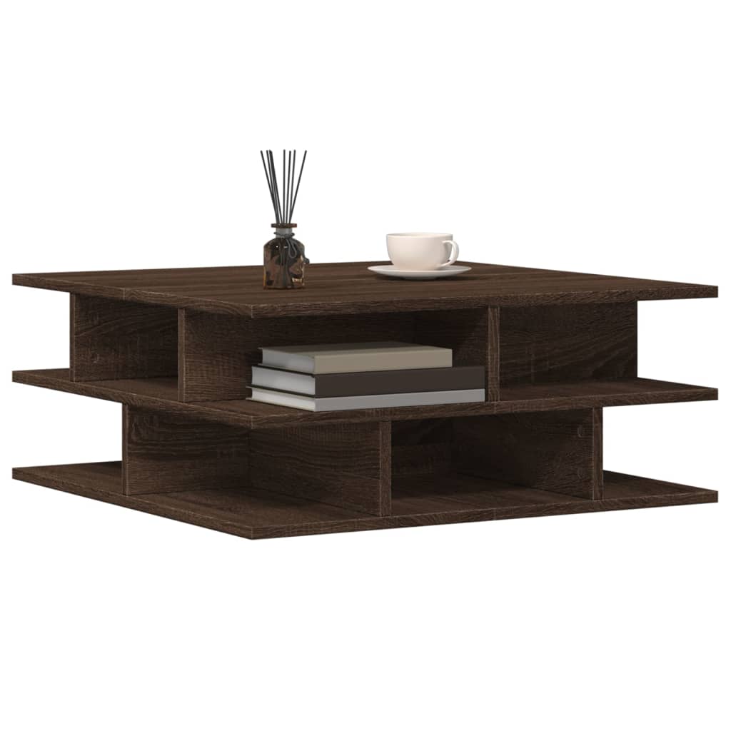 Salongbord Sofabord Brun Eik 70x70x29 cm