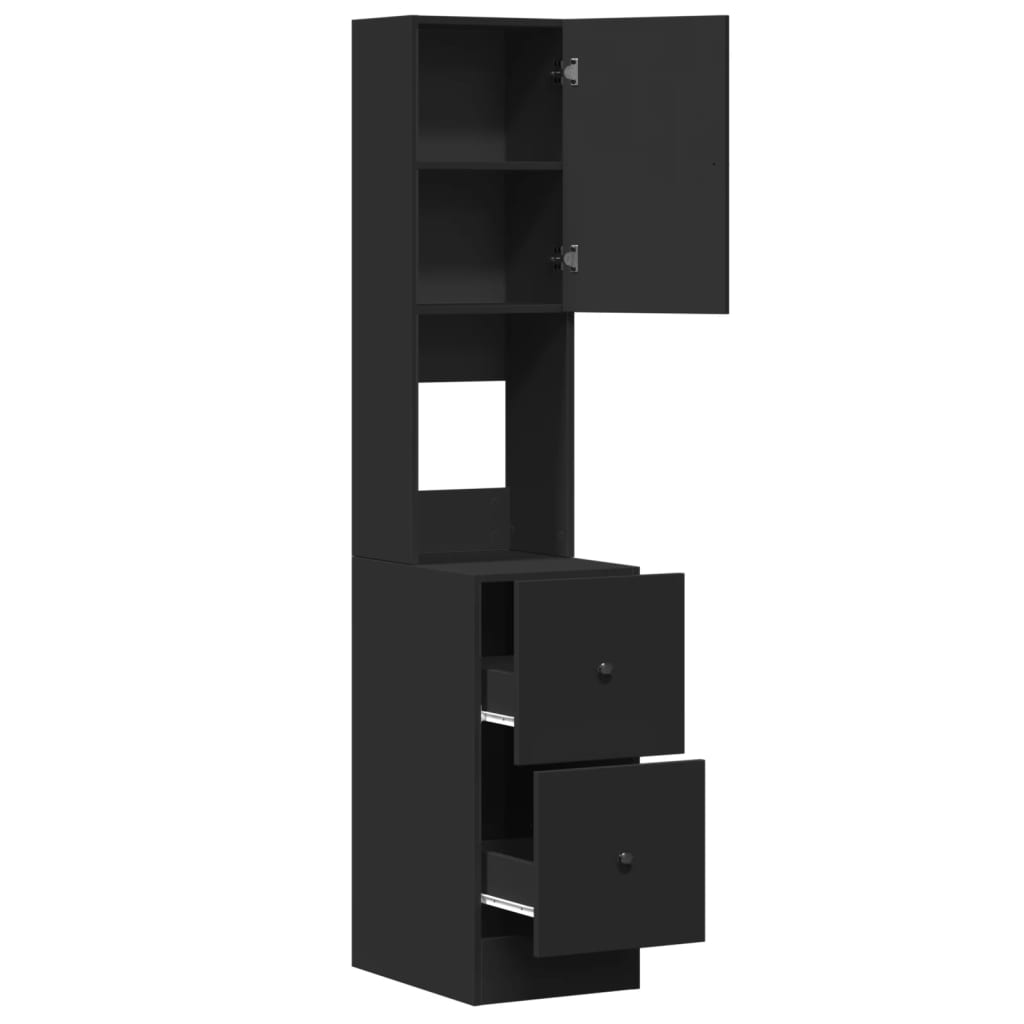 Kjøkkeninnredning Kjøkkenskap Svart 35x50x180 cm