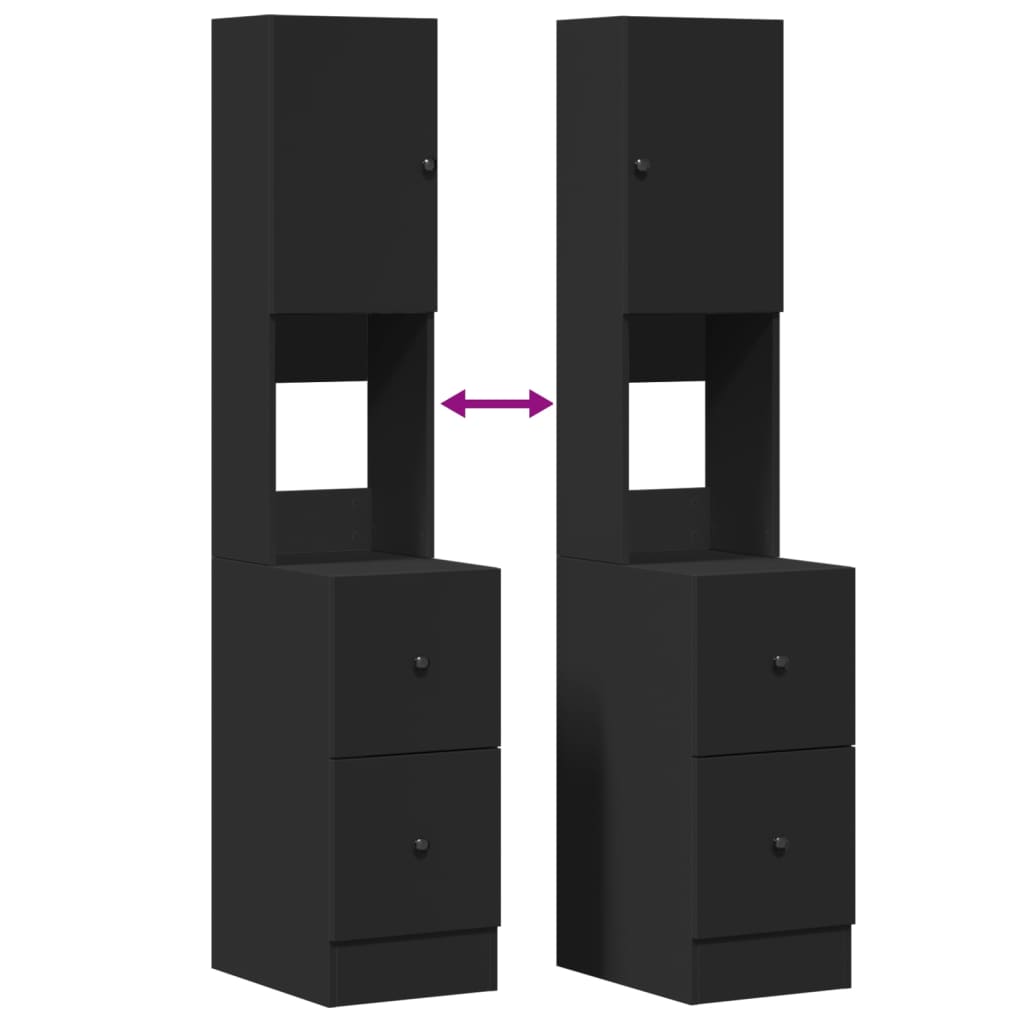 Kjøkkeninnredning Kjøkkenskap Svart 35x50x180 cm