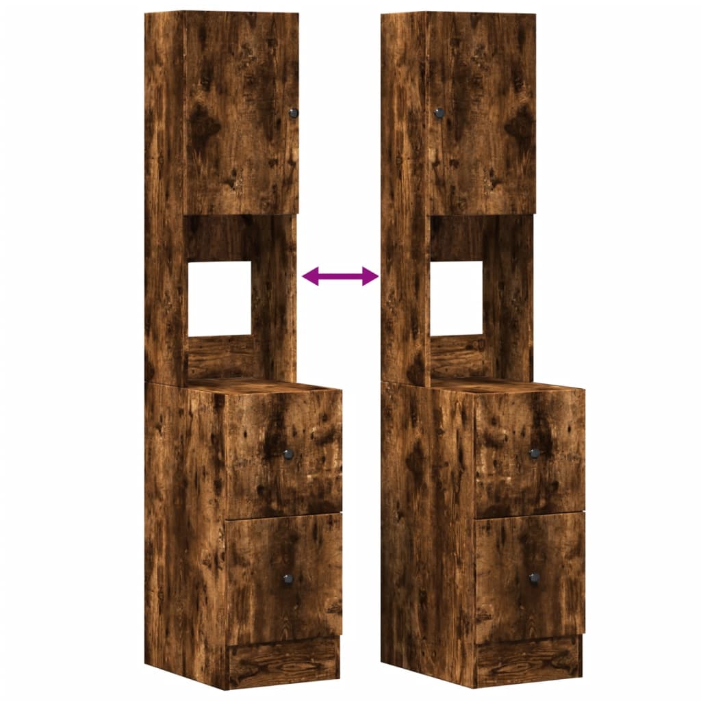 Kjøkkeninnredning Kjøkkenskap Røkt Eik 35x50x180 cm