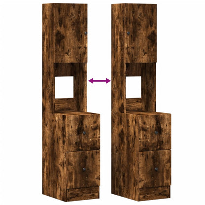 Kjøkkeninnredning Kjøkkenskap Røkt Eik 35x50x180 cm