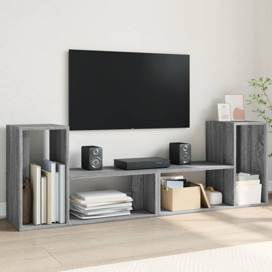 TV-Møbel Sonoma Grå Tv-benker 2 stk 75x30x50 cm