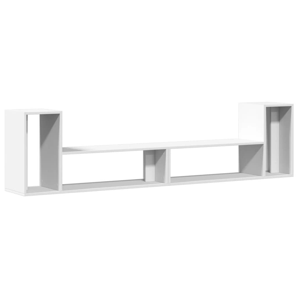TV-benker 2 stk hvit 100x30x50 cm konstruert tre