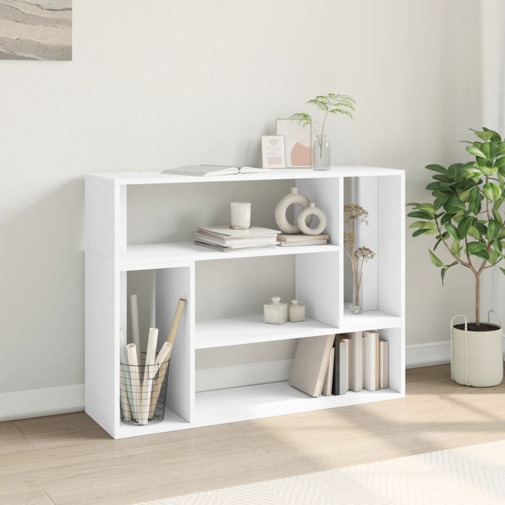 TV-benker 2 stk hvit 100x30x50 cm konstruert tre