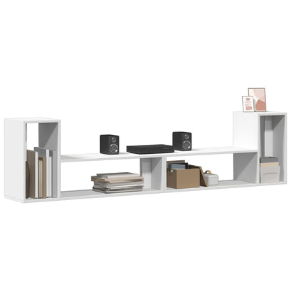 TV-benker 2 stk hvit 100x30x50 cm konstruert tre
