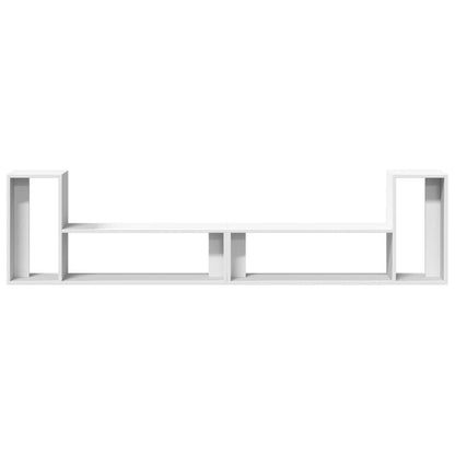 TV-benker 2 stk hvit 100x30x50 cm konstruert tre