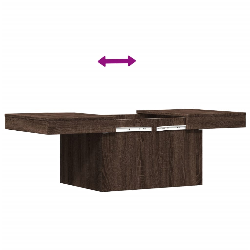 Salongbord Sofabord Brun Eik 80x55x40 cm