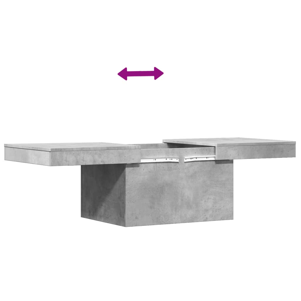 Salongbord Sofabord Betonggrå 100x55x40 cm