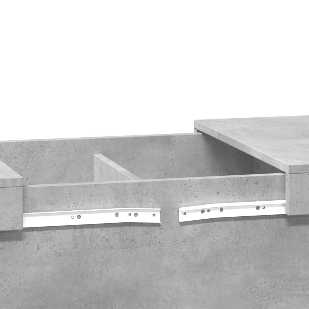 Salongbord Sofabord Betonggrå 100x55x40 cm