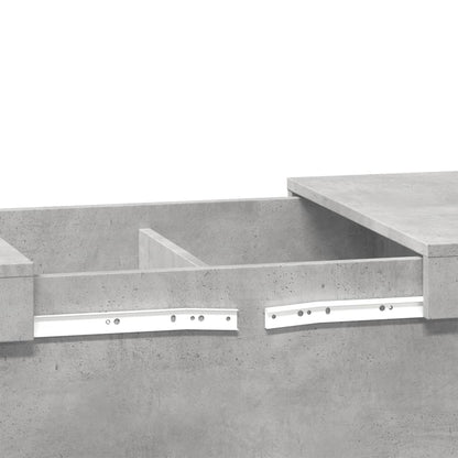 Salongbord Sofabord Betonggrå 100x55x40 cm