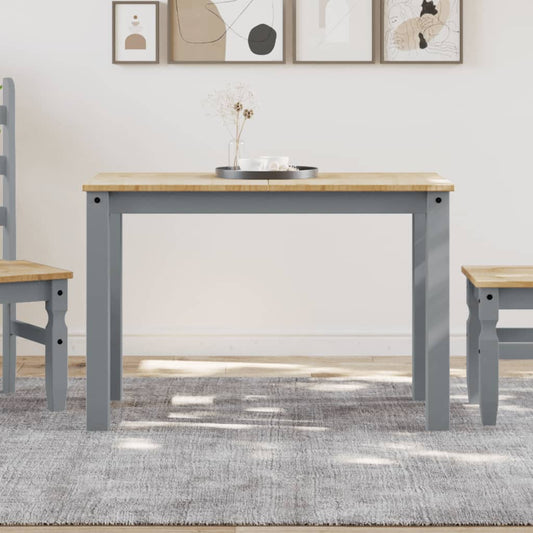 Spisebord Kjøkkenbord Panama grå 117x60x75 cm heltre furu