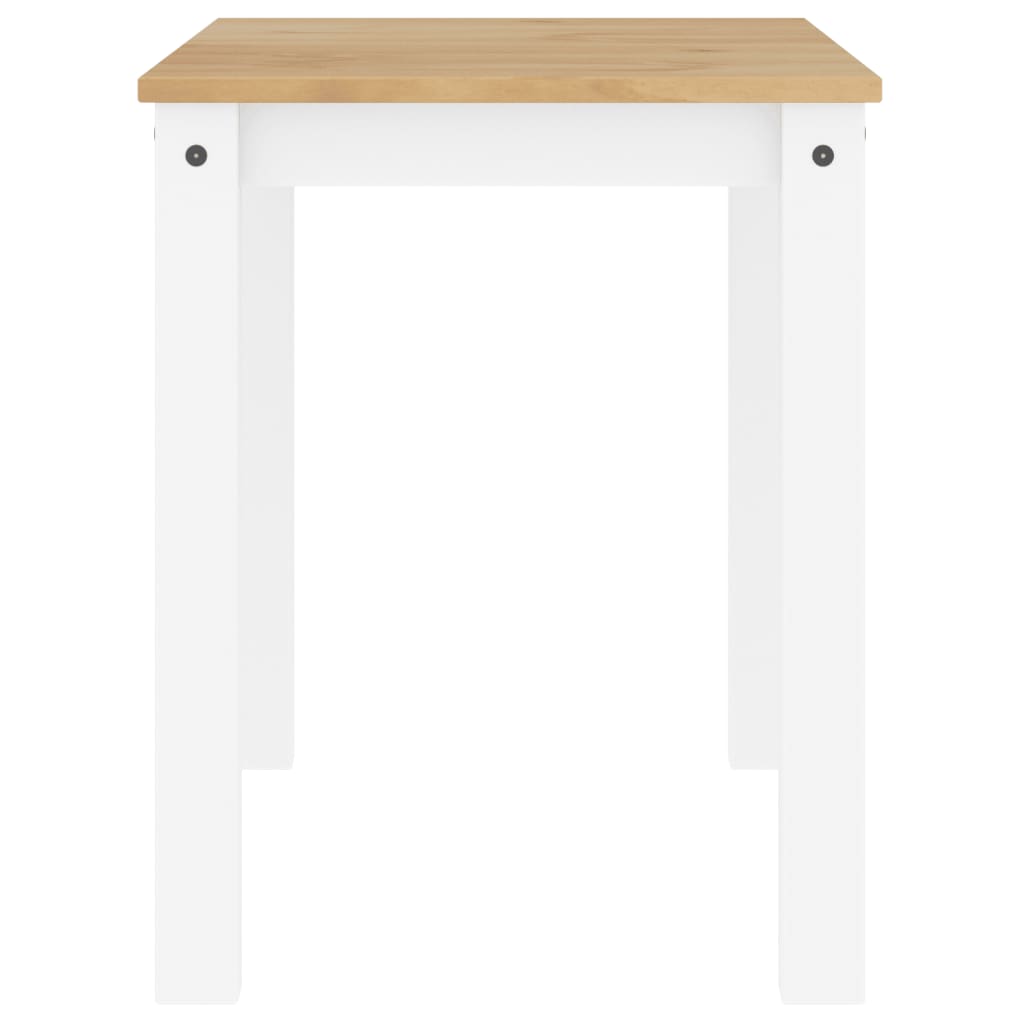 Spisebord Panama hvit 117x60x75 cm heltre furu