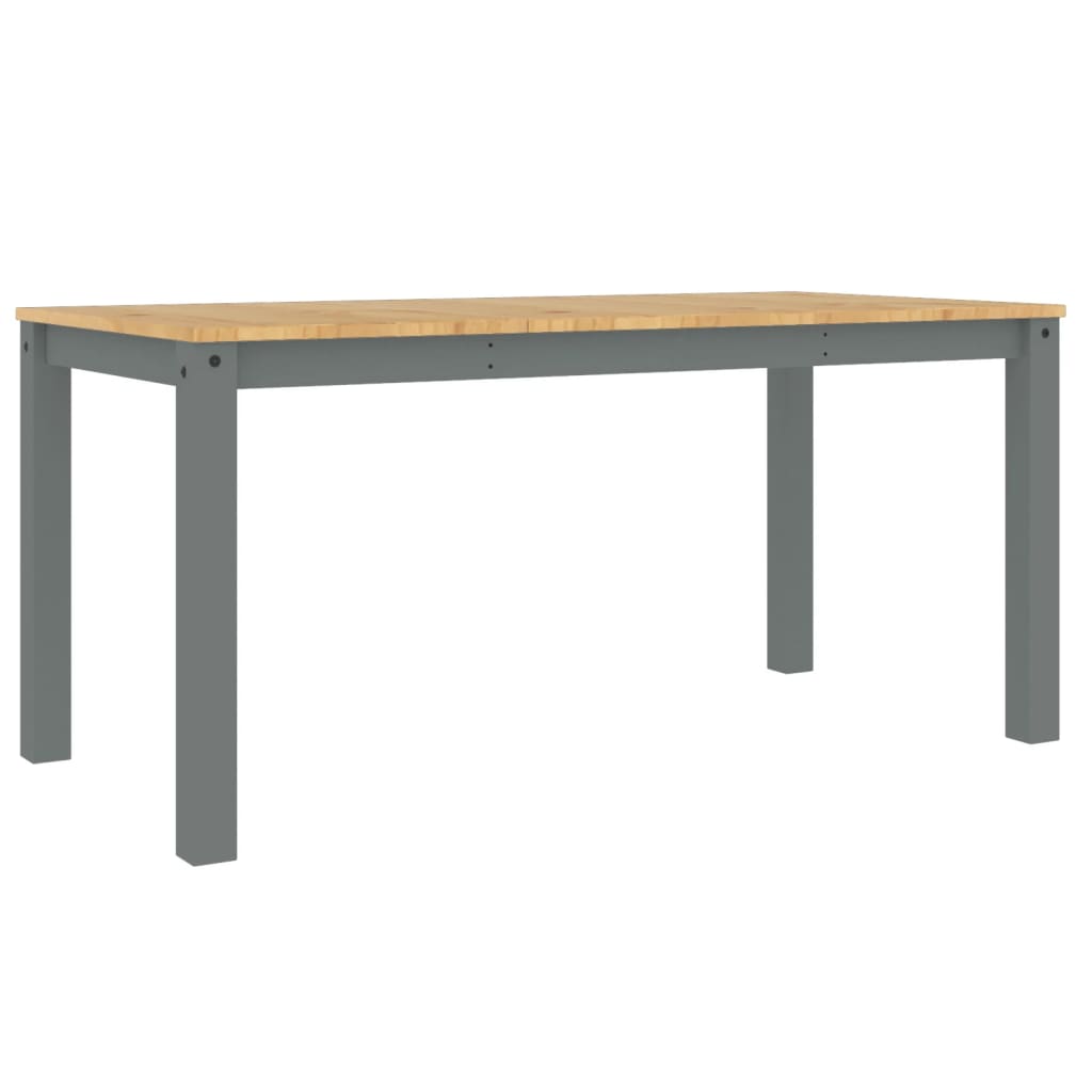 Spisebord Kjøkkenbord Panama grå 160x80x75 cm heltre furu